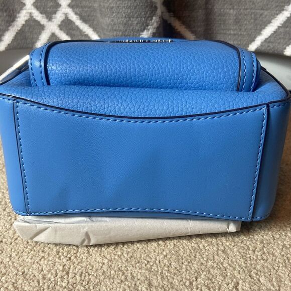 BNWT - MICHAEL KORS JAYCEE MINI PEBBLED LEATHER BLUE MINI BACKPACK - Picture 8 of 9